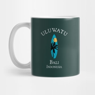 Uluwatu Bali Indonesia Vintage Surfboard Mug